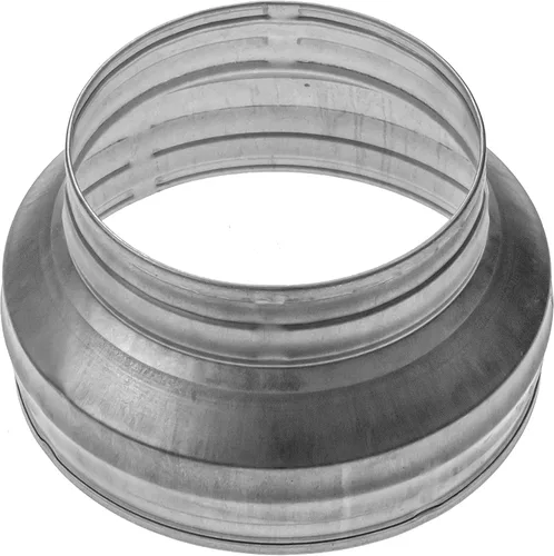 Miniatura 14 de Repa Market Reductor de conducto redondo macho de 4 a 3 pulgadas - Acoplador/aumentador de tubo de acero galvanizado - Acoplamiento para sistemas