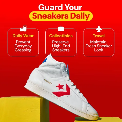 Miniatura 3 de Protectores de arrugas para zapatos, cómodos protectores antiarrugas para hombres, mujeres y niños, insertos que no se arrugan para tenis