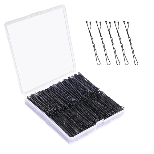 Bobby Pins - 360 unidades, 2 pulgadas de alta calidad, sujeción segura, pasadores negros para niños, niñas y mujeres