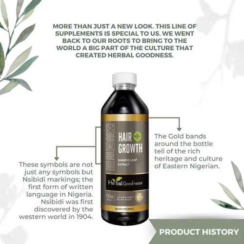Miniatura 7 de Hair Growth Plus 12oz – Producto de bambú para el cabello con colágeno, queratina y vitaminas para mujeres y hombres – Cabello saludable, piel
