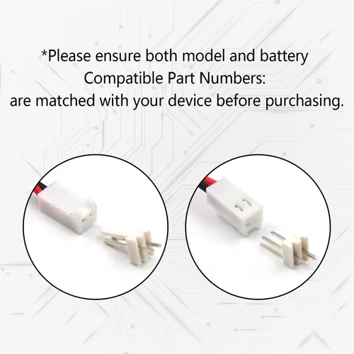 Miniatura 4 de Paquete de 2 baterías de repuesto de iones de litio de 11.1 V 5200 mAh con conector hembra MTA-100 de 2 pines, 6 celdas 18650, 100 W RAMP/Rib Bare
