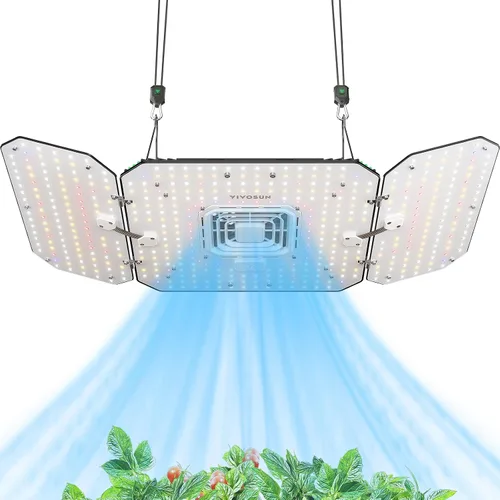 Miniatura 10 de VIVOSUN AeroLight A100SE, luz de cultivo LED de 100W con ventilador de circulación integrado, compatible con la aplicación, se utiliza