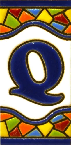 Miniatura 8 de Números de casa 3 pulgadas. Azulejos de números de casa pintados a mano para letreros, direcciones y nombres. Números de dirección para casas.