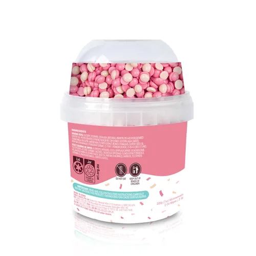 Miniatura 3 de Nad's Waxing Dots - Cuentas de cera dura de fresas y crema, fórmula sin tiras para microondas para mujeres