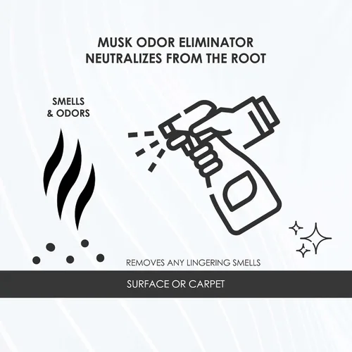 Miniatura 4 de WASH&WHIPS Musk - Eliminador de olores sin perfume, neutraliza los malos aromas, olores y humo del interior del automóvil, ropa, cuero, alfombras