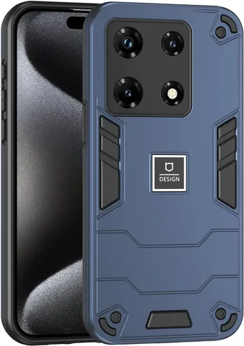 Miniatura 63 de Funda compatible con Huawei Y9 Prime (2019), compatible con Huawei Y9 Prime (2019) 4G STK-L21 2 en 1 [PC duro + TPU], funda de teléfono azul