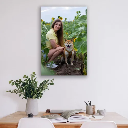 Miniatura 3 de Impresiones de lienzo personalizadas con tus fotos, arte de pared enmarcado personalizado, cuadros de lienzo personalizados para mascotas/familia