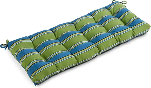 Miniatura 25 de Greendale Home Fashions Cojín de banco para exteriores de 51 pulgadas, Adobe Stripe