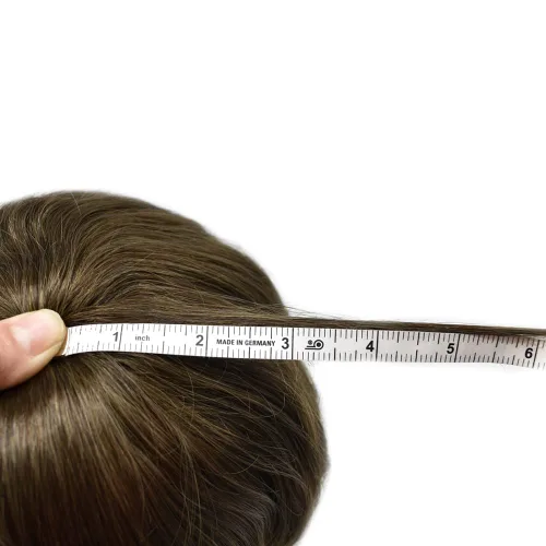 Miniatura 65 de Toupee para hombres nudos blanqueados hombres toupee hairpieces europeo virgen sistema de reemplazo de cabello humano suave encaje francés hombres