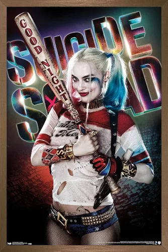 Miniatura 16 de Trends International DC Comics Movie - Escuadrón suicida - Póster de pared de buenas noches, 22.375 x 34 pulgadas, versión enmarcada en negro