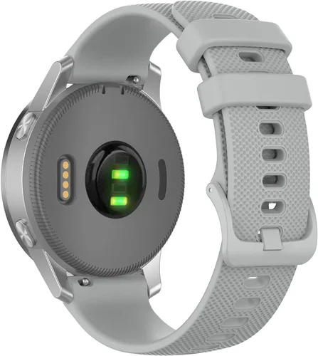 Miniatura 3 de Correa de reloj Garmin Approach S40 S12 S42 para mujeres y hombres, correa de repuesto de silicona de liberación rápida de 0.787 pulgadas para Gris