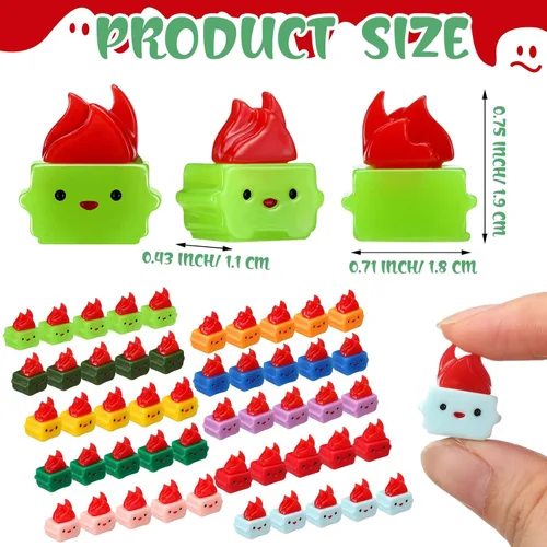 Miniatura 2 de Simgoing 50 piezas de mini figuras de resina a granel en forma de basura de resina en miniatura, mini basurero, accesorios de escritorio, divertidos
