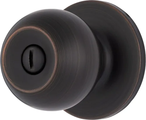 Miniatura 20 de BRINKS Pomos de puerta interiores, pomos de puerta de bola de transición sin bloqueo, negro mate para decoración tradicional y de transición