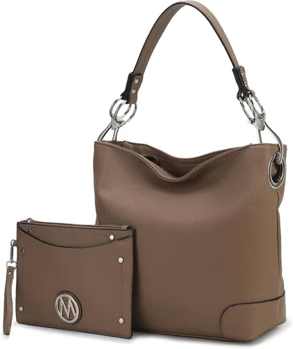 Miniatura 56 de MKF Collection Mia K - Bolso Hobo para mujer, de piel vegana, bolso de hombro holgado, bolso con asa superior