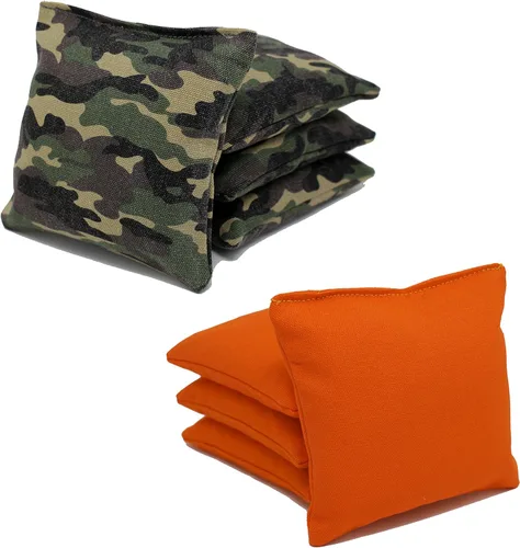 Miniatura 13 de Bolsas de cornhole con regulación ACA de Donkey Sports (personalizable) Juego de 8. Relleno de maíz. - Negro/Violeta
