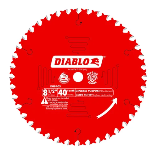 Miniatura 11 de Diablo - Hoja de sierra de acabado de alto rendimiento para madera - 6-1/2" x 40 dientes, carburo Tico - D0641X