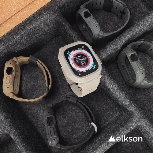 Miniatura 7 de elkson Quattro Pro Series Rugged para Apple Watch Ultra 3 2 1 Band Case de 1.732 pulgadas (1.929 in), protector de pantalla de vidrio templado