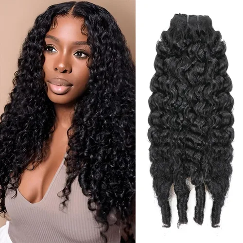 Miniatura 28 de Extensiones de cabello humano rizado con clip, 3C 4A, rizado con clip, cabeza completa, para mujeres negras, cabello humano brasileño Remy
