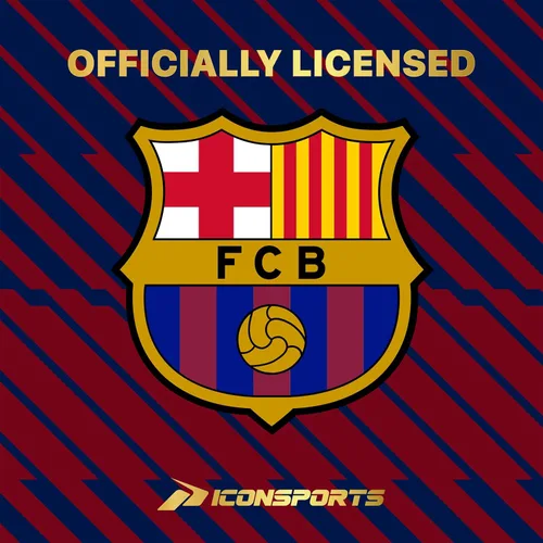 Miniatura 7 de Icon Sports Camiseta con licencia oficial del FC Barcelona para el Día del Juego, unisex para adultos Fcb101pf-borgoña