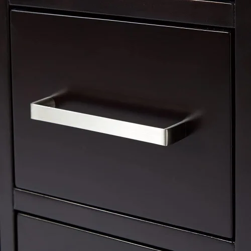 Miniatura 14 de ARIEL Cambridge - Mueble de baño espresso de 43 pulgadas con fregadero, borde de mármol italiano de carrara de 1.5 pulgadas, madera maciza