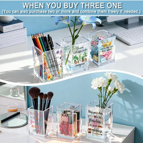 Miniatura 6 de Portalápices de acrílico con texto en inglés "Never Forget The Difference You Make", regalos de despedida y jubilación para mujeres, enfermeras