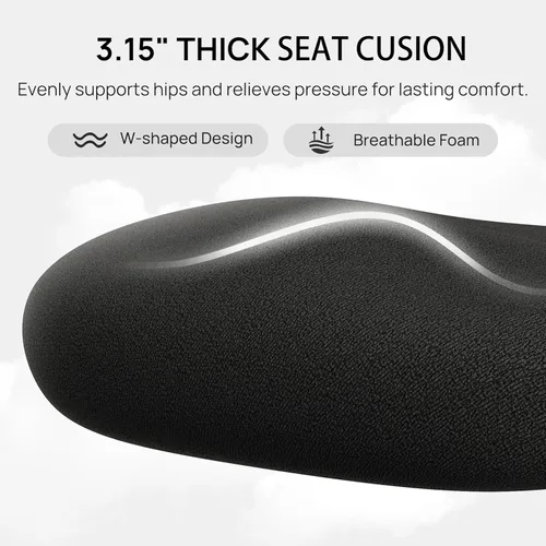 Miniatura 4 de CabLady S1 Petite Silla ergonómica de escritorio para el hogar con reposapiés y reposacabezas, soporte lumbar fijo de respaldo alto con almohada