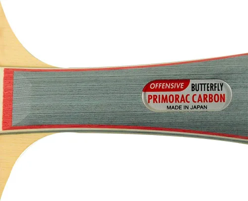 Miniatura 2 de Butterfly Primorac Carbon Pro-Line - Raqueta de tenis de mesa, una de nuestras cuchillas más rápidas alimentada por el poder crudo de la fibra