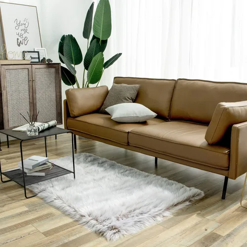 Miniatura 51 de Ashler Home Deco - Tapete de pelo sintético de oveja, mullido, suave, de 2 x 3 pies, lavable a máquina, dormitorio, habitación de los niños, sala