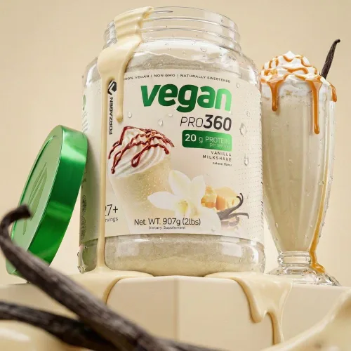 Miniatura 5 de Forzagen Proteína Vegana 360 2 Libras 27 Porciones, Proteína a Base de Plantas Extraída de Quinoa, Arroz Integral y Proteína Aislada de Guisante
