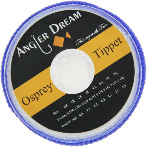Miniatura 6 de AnglerDream 2 3 4 5 6X Tippet Line Clear Nylon 50M/55Yds Pesca con Mosca Tippet Línea con Soporte Tippet