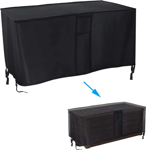 Miniatura 13 de Cubierta de Caja de Almacenamiento Exterior, Cubierta Impermeable de Resina para Contenedor de Almacenamiento, Cubiertas de Caja de Cubierta