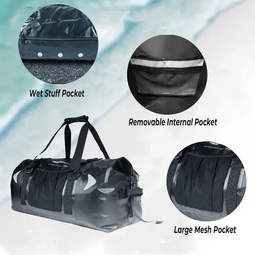 Miniatura 5 de Bolsa seca impermeable para motocicleta 65L