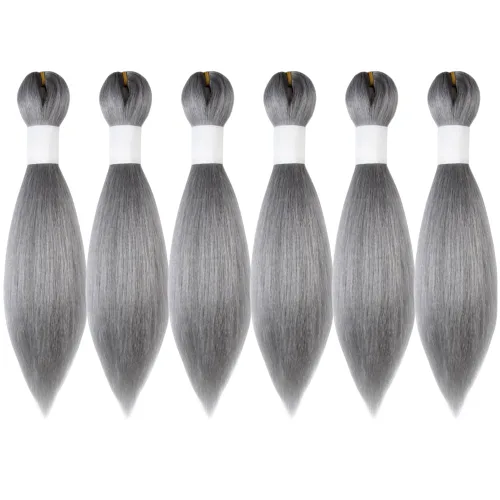 Miniatura 33 de Cabello trenzado preestirado de 10 pulgadas, 4 paquetes, extensiones de cabello corto para trenzas, cabello sintético preestirado #1 (negro azabache)