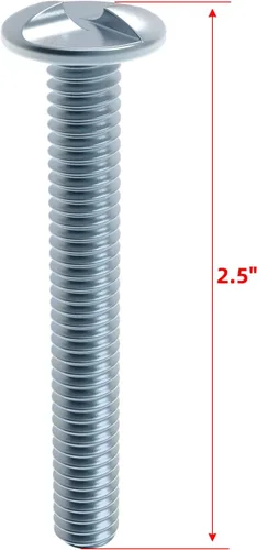 Miniatura 2 de Kit de montaje de poste antirrobo de 8 piezas para poste de canal U, pernos y tuercas de montaje de poste de señal, perno de 2.5 pulgadas