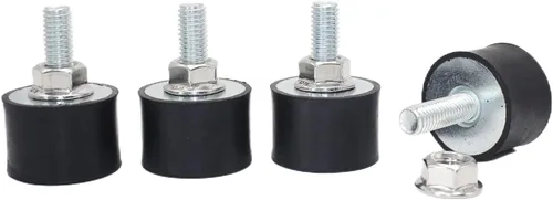Soportes de goma macho M8x23mm con tuercas de seguridad hembra, aisladores antivibración de 30x20mm, amortiguadores de choque para bombas de agua,