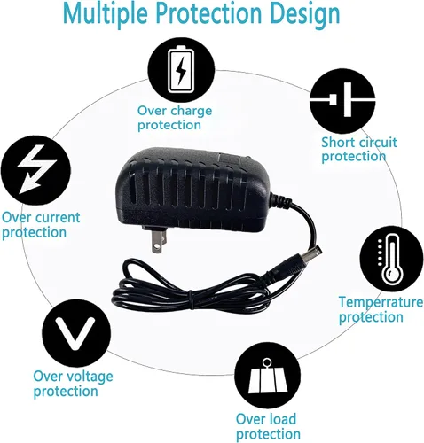 Miniatura 4 de Adaptador de pared de 12.6V 2A AC/DC 100-240 AC a DC Adaptador de fuente de alimentación de 12.6 voltios Transformador Cargador Hoverboard de 0.098