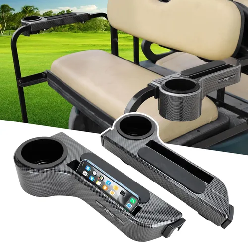 Miniatura 8 de Roykaw Reposabrazos de carrito de golf con soporte para tazas/reposabrazos de asiento trasero apto para EZGO/Club Car/Yamaha y la mayoría