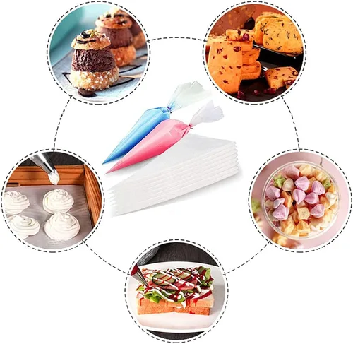 Miniatura 2 de 100 piezas de bolsas de tubería desechables - Bolsas de tubería sin punta Bolsas de pastelería Bolsas de glaseado para tubería Bolsas