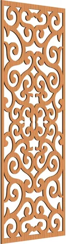 Miniatura 188 de Eveline - Paneles decorativos de pared de madera con calado, 13 3/8 pulgadas de ancho x 34 3/8 pulgadas de alto x 3/8 de alto, roble rojo rojo
