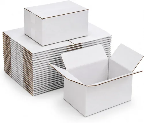 Miniatura 8 de Cajas de envío corrugadas negras de 6 x 4 x 3 pulgadas, paquete de 25 Cartón resistente de 32 ECT, sin cierre de cinta, fácil montaje