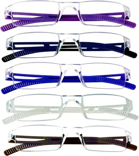 Miniatura 34 de VisionGlobal 2 pares de anteojos de lectura, anteojos bloqueadores de luz azul, anteojos de lectura para computadora para mujeres y hombres, marco 2