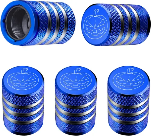 Miniatura 55 de Cubierta de tapón de válvula para neumático Paquete de 5 tapas de aire de metal, nitrógeno N2, forro de plástico, resiste la corrosión, contra