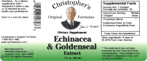 Miniatura 4 de Christopher's Original Formulas Echinacea+Goldenseal Extact 1 Onzas
