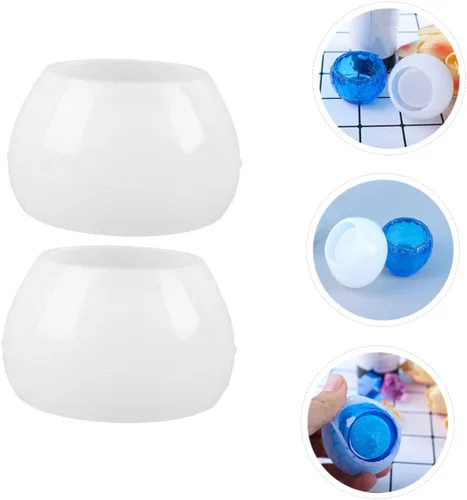 Miniatura 4 de Molde de cuenco en forma de diamante único, 2 piezas, material antiadherente para amantes de las manualidades
