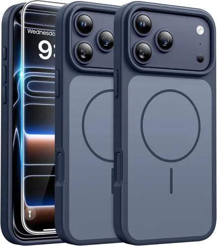 Miniatura 761 de FNTCASE Funda para iPhone 13 Pro-Max: Fundas magnéticas transparentes compatibles con Magsafe Slim anti amarillamiento protección contra caídas