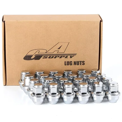 Miniatura 17 de GAsupply M12x1.25 Tuercas de rueda, 20 piezas estilo OEM de fábrica con asiento magnético de 12 mm x 1.25, tuercas de rueda hexagonales de 13/16" 21