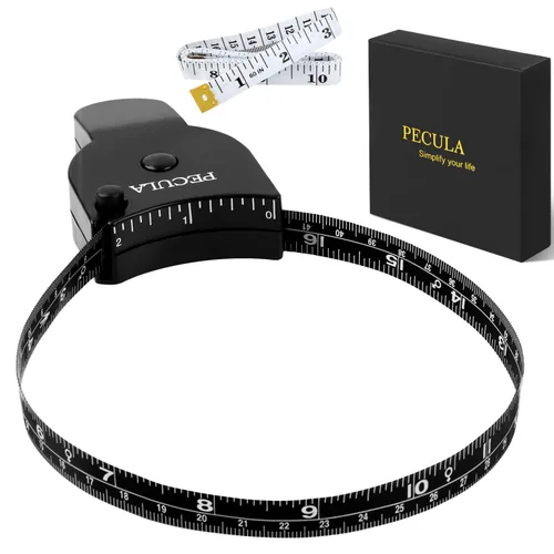 Cinta métrica corporal de 60 pulgadas (150 cm), cinta métrica del cuerpo, pasador de bloqueo y botón de retracción, cinta métrica de medición
