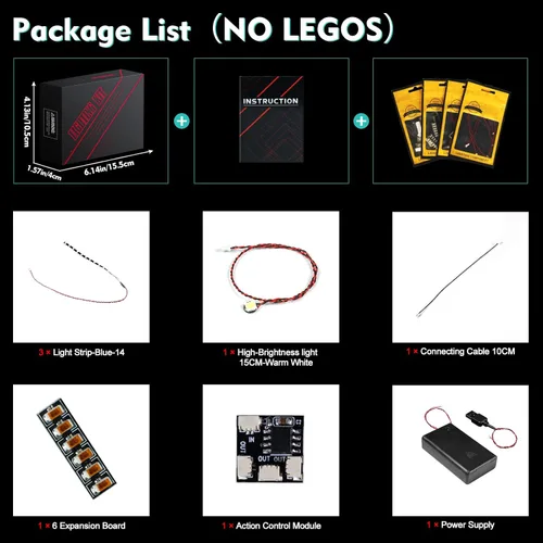 Miniatura 4 de VONADO Kit de luces LED compatible con el set de casco Lego Captain Rex 75349, iluminación DIY compatible con el casco Lego 75349 (sin modelo)