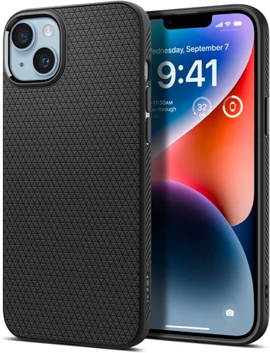 Miniatura 56 de Spigen Liquid Air - Funda diseñada para iPhone 13 (2021), color negro mate