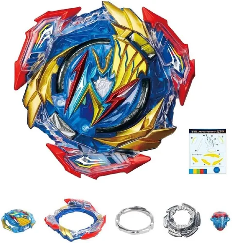 Miniatura 4 de Bey Lanzador de cuerda de batalla, juego B-193 Ultimate Valkyrie Battle Top Burst, lanzador DB de giro izquierdo y derecho compatible con todas